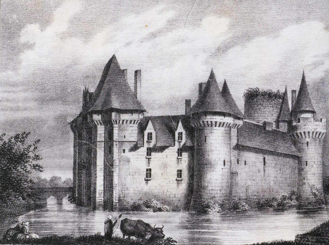 Peinture ancienne du château de Cherveux