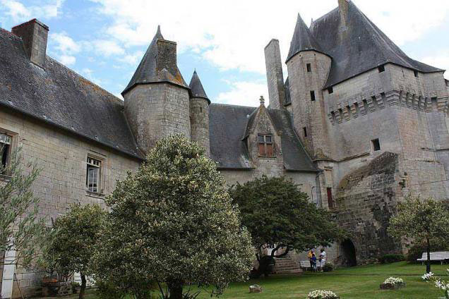Vue large de la cour intérieure