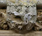 Blazon of Scotland on the window